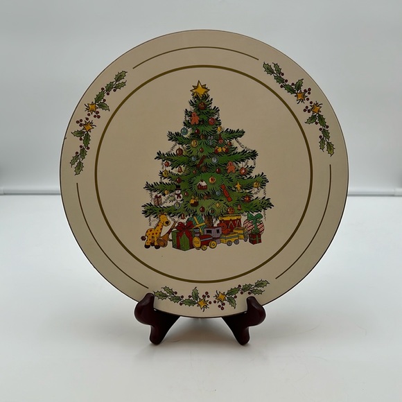 Pimpernel Holiday Vintage Pimpernel Christmas Tree And Toys Round